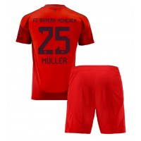 Dres Bayern Munich Thomas Muller #25 Domáci pre deti 2024-25 Krátky Rukáv (+ trenírky)